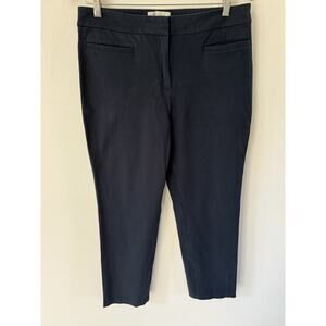 Talbots Womens Dress Pants Size 12 Blue Straight Business Career Office Casual